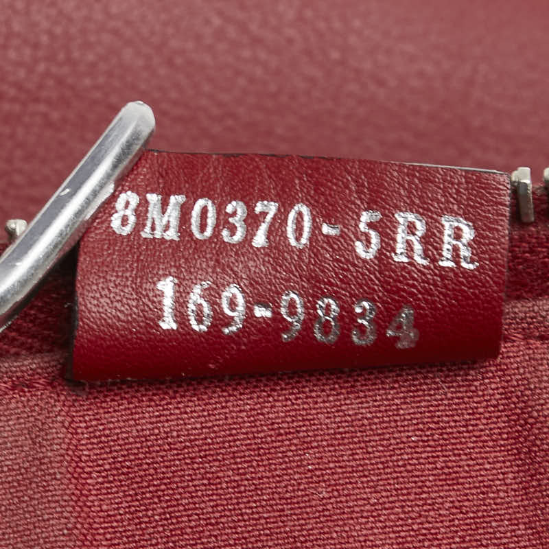 フェンディ バグズアイ モンスター クラッチバッグ 8M0370 レッド レザー パイソン メンズ FENDI 【中古】