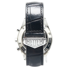 タグホイヤー カレラ 創業160周年記念 リミテッドエディション 腕時計 CBK221B.FC6479 自動巻き シルバー文字盤 ステンレススチール レザー メンズ TAG HEUER 【中古】