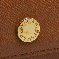ブルガリ ブルガリブルガリ ロング 6連 キーケース ブラウン レザー レディース BVLGARI 【中古】