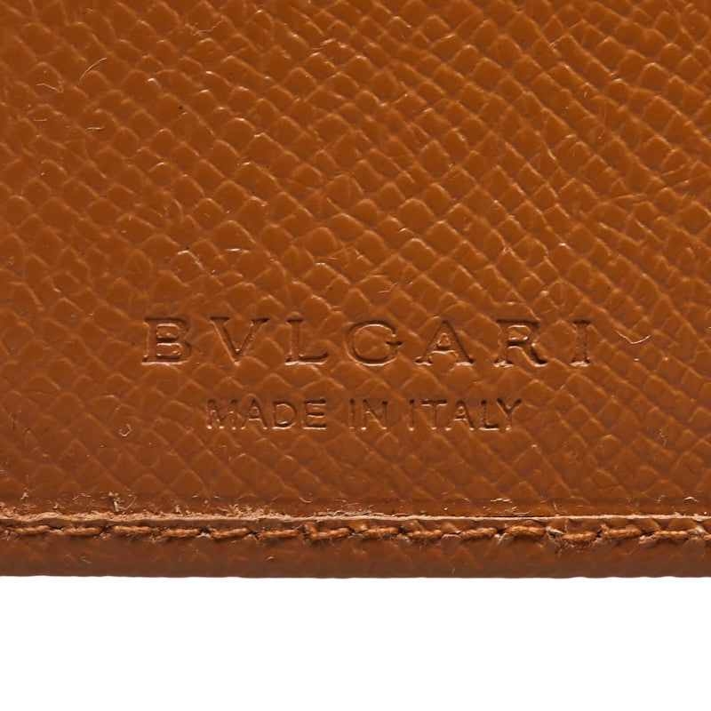 ブルガリ ブルガリブルガリ ロング 6連 キーケース ブラウン レザー レディース BVLGARI 【中古】