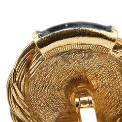 シャネル ヴィンテージ ココマーク カフス ゴールド ブラック メッキ レディース CHANEL 【中古】