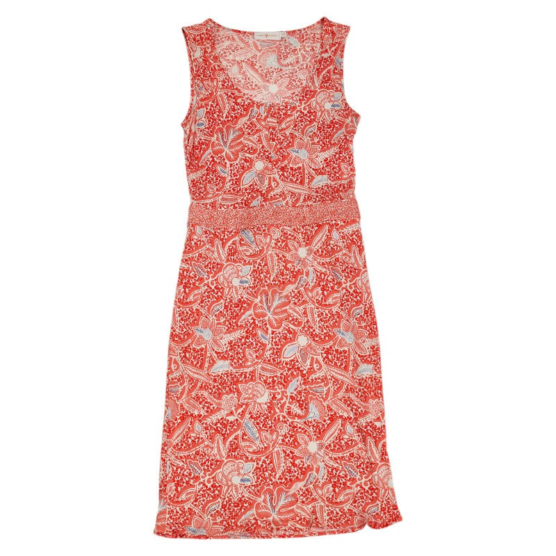 トリーバーチ ノースリーブワンピース サイズ：XS オレンジ マルチカラー コットン レディース Tory Burch 【中古】