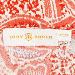 トリーバーチ ノースリーブワンピース サイズ：XS オレンジ マルチカラー コットン レディース Tory Burch 【中古】