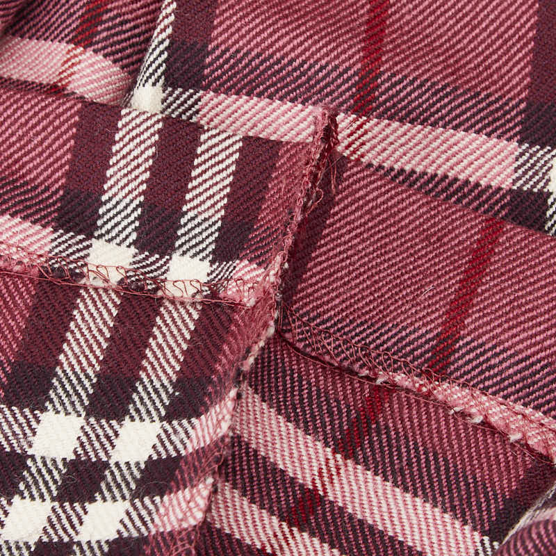 バーバリー ブルーレーベル チェック スカート サイズ：38 レッド マルチカラー ウール レディース BURBERRY 【中古】