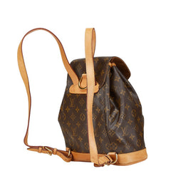 ルイ ヴィトン モノグラム モンスリMM リュック バックパック M51136 ブラウン PVC レザー レディース LOUIS VUITTON 【中古】