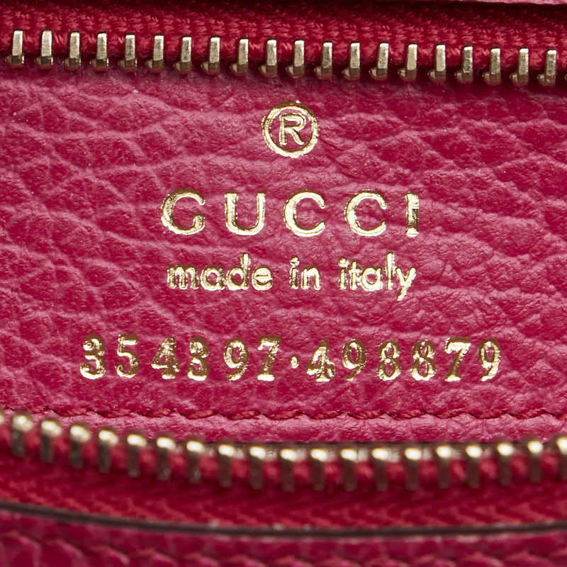 グッチ スウィング トートバッグ ショルダーバッグ 354397 ピンク レザー レディース GUCCI 【中古】