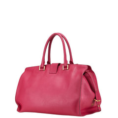 サンローラン プチカバス Yライン ハンドバッグ 311210 ピンク レザー レディース SAINT LAURENT 【中古】