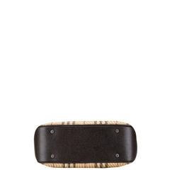 バーバリー ノバチェック ハンドバッグ トートバッグ ベージュ ブラウン PVC レザー レディース BURBERRY 【中古】