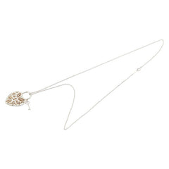 ティファニー フィリグリーハート＆キー ネックレス SV925 シルバー レディース TIFFANY&Co. 【中古】