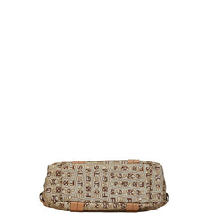 サルヴァトーレフェラガモ トートバッグ ショルダーバッグ EJ-21 8481 グレー ベージュ キャンバス レザー レディース Salvatore Ferragamo 【中古】