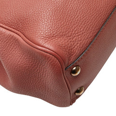 グッチ バンブー ショッパー スモール ハンドバッグ ショルダーバッグ 2WAY 336032 ピンク レザー レディース GUCCI 【中古】