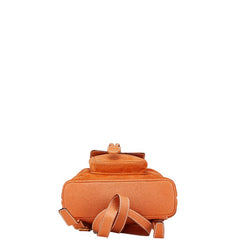 グッチ バンブー リュック バックパック 003 2058 0030 オレンジ スウェード レザー レディース GUCCI 【中古】