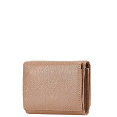 グッチ プチマーモント ダブルG コンパクトウォレット 474746 ベージュ レザー レディース GUCCI 【中古】