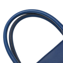 プラダ 三角ロゴプレート ショルダーバッグ ハンドバッグ 2WAY BN2567 ブルー サフィアーノレザー レディース PRADA 【中古】