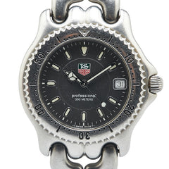 タグホイヤー セル プロフェッショナル20 腕時計 WG1113-0 クオーツ グレー文字盤 ステンレススチール メンズ TAG HEUER 【中古】