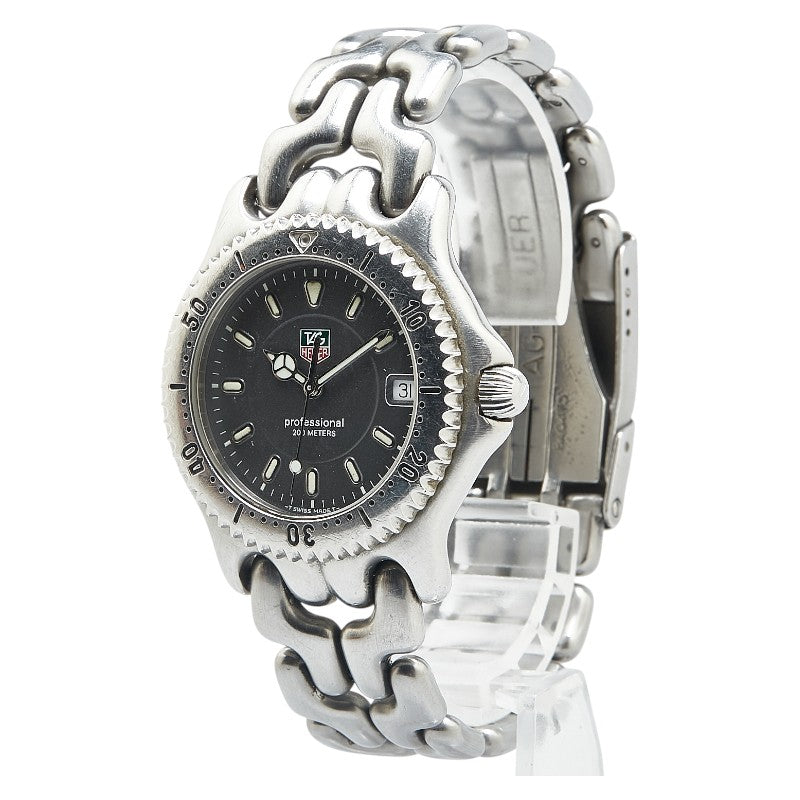 タグホイヤー セル プロフェッショナル20 腕時計 WG1113-0 クオーツ グレー文字盤 ステンレススチール メンズ TAG HEUER 【中古】