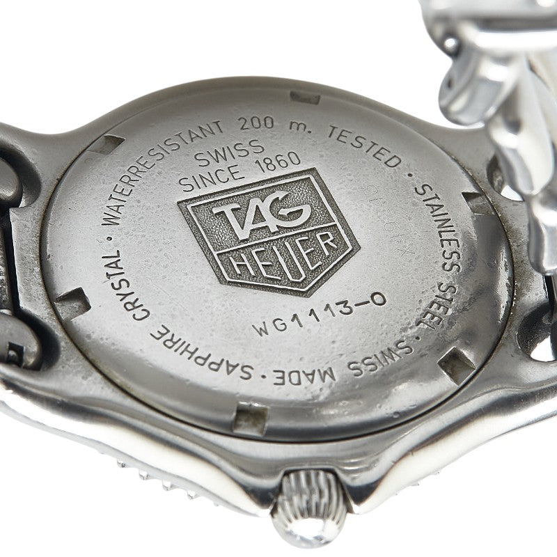 タグホイヤー セル プロフェッショナル20 腕時計 WG1113-0 クオーツ グレー文字盤 ステンレススチール メンズ TAG HEUER 【中古】
