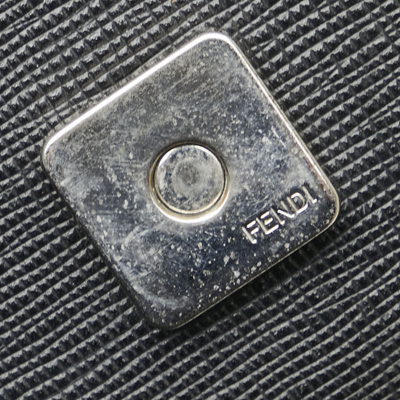 フェンディ モンスター カールラガーフェルド ウォレットチェーン 8M0346 ブラック マルチカラー レザー ファー レディース FENDI 【中古】