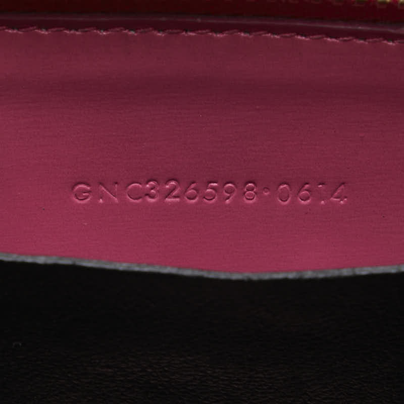 サンローラン ラウンドファスナー コインケース 326598 ピンク レザー レディース SAINT LAURENT 【中古】