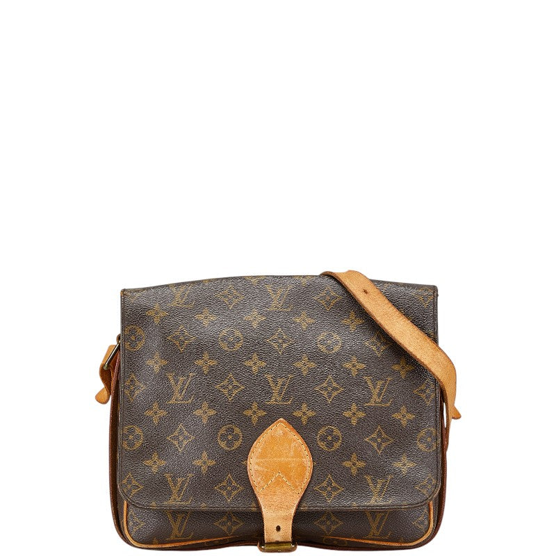 ルイ ヴィトン モノグラム カルトシエールGM 斜め掛け ショルダーバッグ M51252 ブラウン PVC レザー レディース LOUIS VUITTON 【中古】