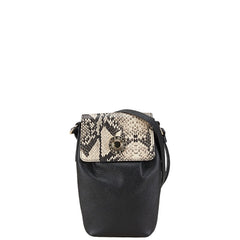 コールハーン セルフォン クロスボディ ショルダーバッグ ブラック ベージュ レザー レディース COLE HAAN 【中古】