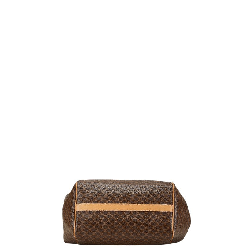 セリーヌ マカダム トートバッグ ワンショルダーバッグ ブラウン PVC レザー レディース CELINE 【中古】