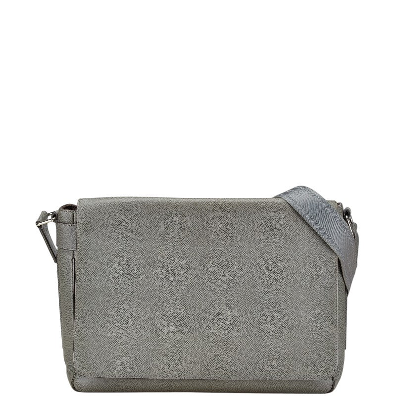 ルイ ヴィトン タイガ ロマンGM 斜め掛け ショルダーバッグ M32626 グラシエ グレー レザー レディース LOUIS VUITTON 【中古】