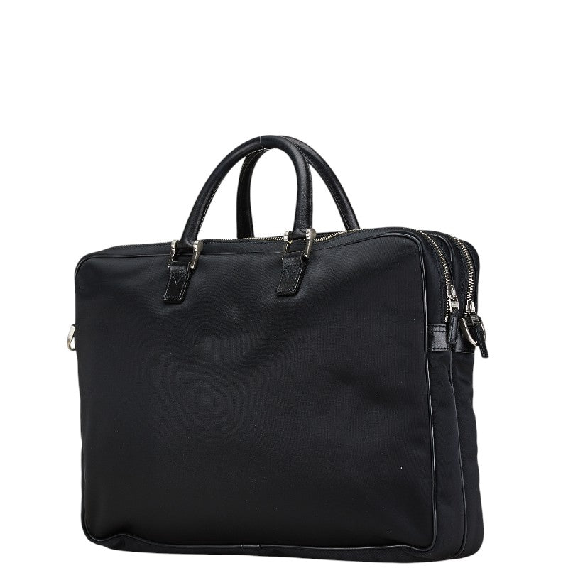 バーバリー ノバチェック ビジネスバッグ ショルダーバッグ 2WAY ブラック ナイロン レザー レディース BURBERRY 【中古】