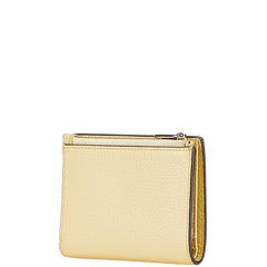 フルラ 二つ折り財布 イエロー レザー レディース Furla 【中古】