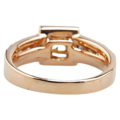 K18PG ピンクゴールド ダイヤ0.30ct ダイヤ0.75ct リング 指輪 レディース 12号 【中古】