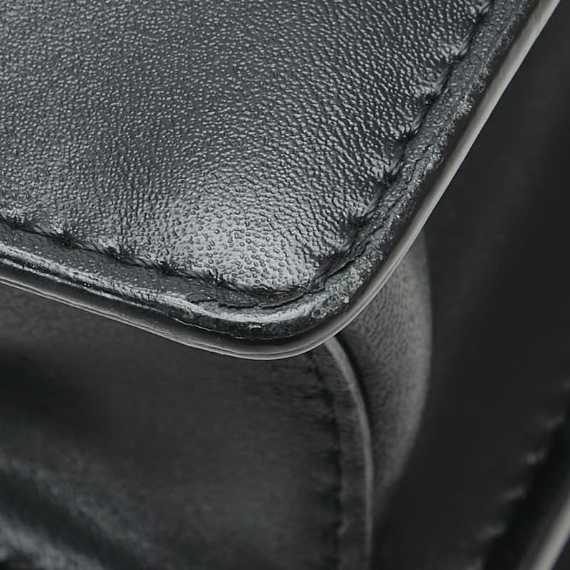 フェンディ キャナイ スモール 斜め掛け チェーン ショルダーバッグ 8M0381 ブラック レザー レディース FENDI 【中古】
