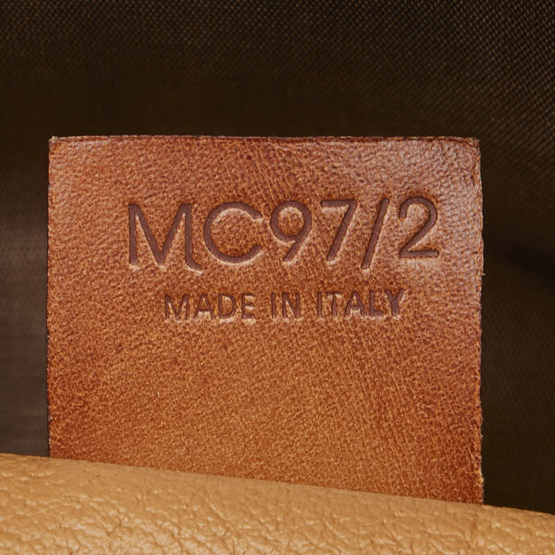 セリーヌ マカダム ハンドバッグ ブラウン PVC レザー レディース CELINE 【中古】