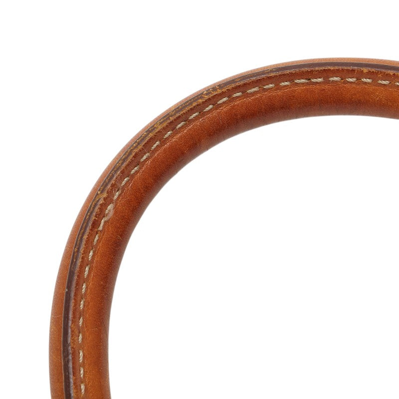 セリーヌ マカダム ハンドバッグ ブラウン PVC レザー レディース CELINE 【中古】