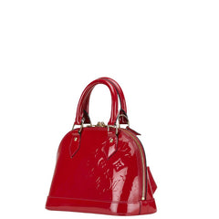 ルイ ヴィトン モノグラム ヴェルニ アルマBB ハンドバッグ ショルダーバッグ 2WAY M91606 ポムダムール レッド パテントレザー レディース LOUIS VUITTON 【中古】