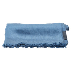 グッチ GGウール ストール ブルー ネイビー ウール レディース GUCCI 【中古】