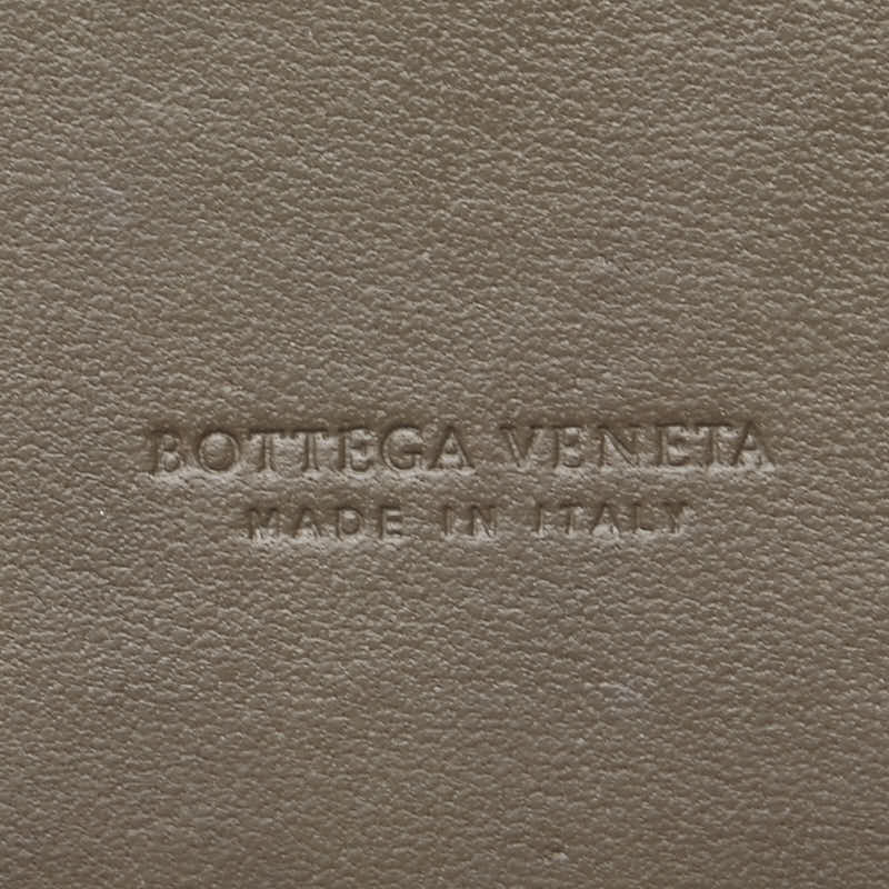 ボッテガヴェネタ コンパクトミラー 手鏡 グレー グレージュ レザー レディース BOTTEGAVENETA 【中古】