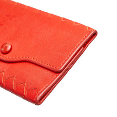 ボッテガヴェネタ イントレチャート キーケース 6連 レッド レザー レディース BOTTEGAVENETA 【中古】