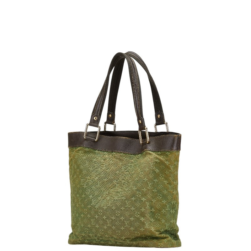ルイ ヴィトン モノグラム ミニ ルシーユGM トートバッグ M92681 グリーン キャンバス レザー レディース LOUIS VUITTON 【中古】