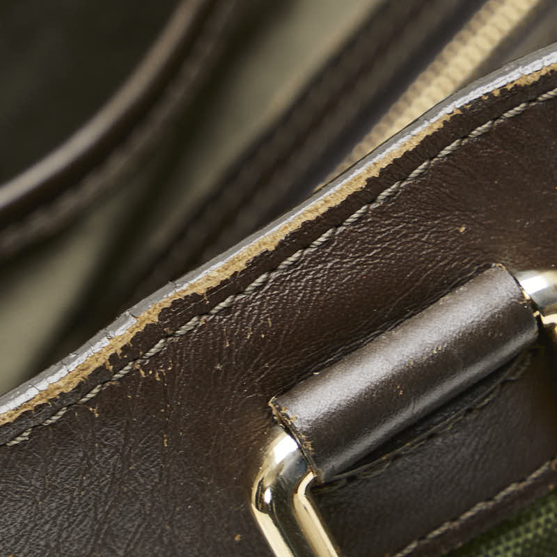 ルイ ヴィトン モノグラム ミニ ルシーユGM トートバッグ M92681 グリーン キャンバス レザー レディース LOUIS VUITTON 【中古】