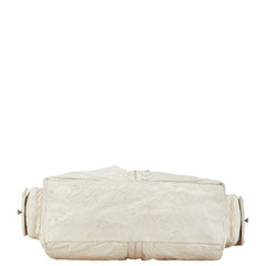 ブルガリ レオーニ ボストンバッグ グレージュ グレー レザー パイソン レディース BVLGARI 【中古】