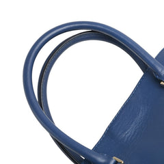 ヴァレンティノ ロックスタッズ ハンドバッグ ショルダーバッグ 2WAY ブルー レザー レディース VALENTINO 【中古】