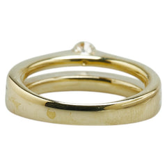 K18YG イエローゴールド ダイヤ0.22ct ダイヤ0.06ct リング 指輪 レディース 13.5号 【中古】