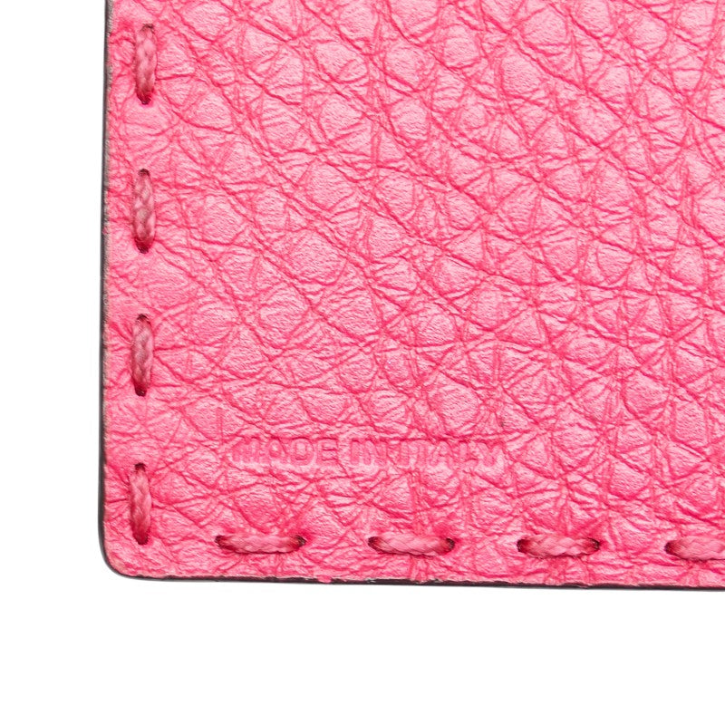 フェンディ セレリア 6連 キーケース 8AP079 ピンク レザー レディース FENDI 【中古】