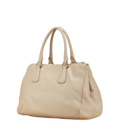プラダ ハンドバッグ ショルダーバッグ 2WAY ベージュ レザー レディース PRADA 【中古】