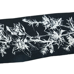 ディオール ミッツァ トワル ドゥ ジュイ フラワー スカーフ ブラック ホワイト シルク レディース Dior 【中古】