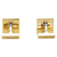 ルイ ヴィトン ダミエ カフス ゴールド ブラウン メッキ レディース LOUIS VUITTON 【中古】