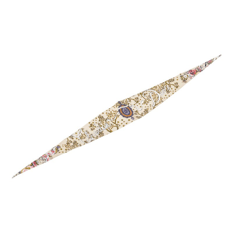 ディオール ツイリー ロゴ スカーフ ベージュ マルチカラー シルク レディース Dior 【中古】