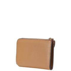 バーバリー ロゴ 長財布 ブラウン レザー レディース BURBERRY 【中古】