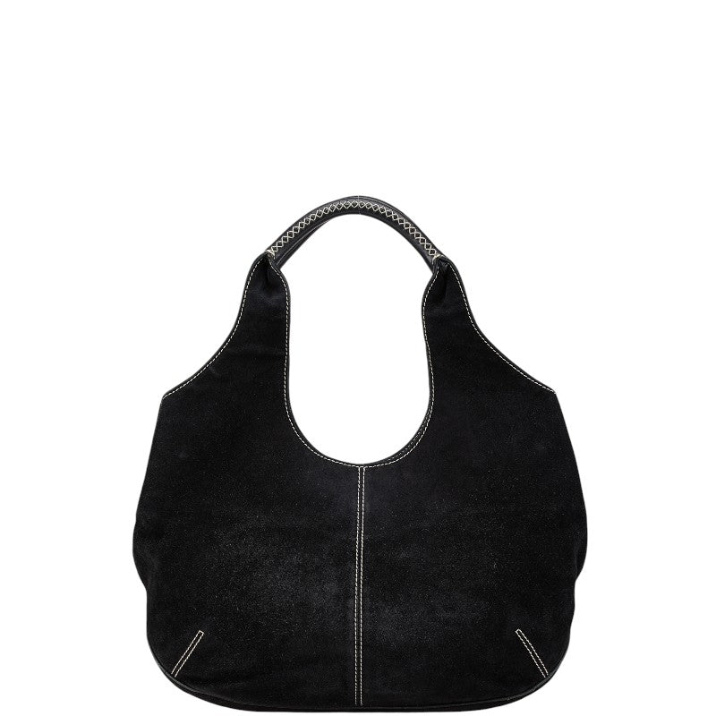 サルヴァトーレフェラガモ ワンショルダーバッグ ブラック スウェード レザー レディース Salvatore Ferragamo 【中古】