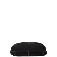 サルヴァトーレフェラガモ ワンショルダーバッグ ブラック スウェード レザー レディース Salvatore Ferragamo 【中古】